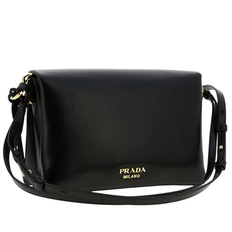 prada mail bag with adjustable strap|Black Leather Bag With Shoulder Strap .